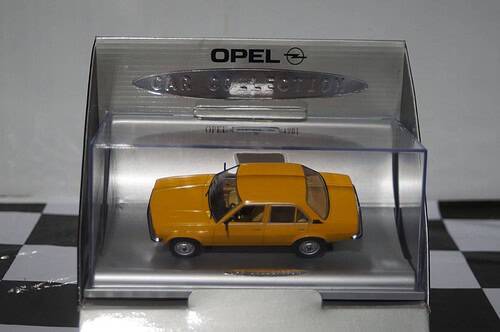 Schuco opel ascona b orange in 1:43 scale
