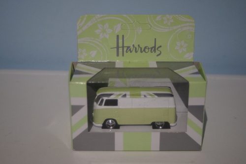 Corgi volkswagen camper split screen union jack green harrods lp06551