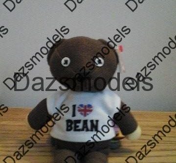 TY Bears Mr Beans Teddy I Love Bean
