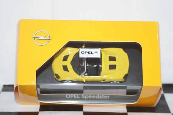 Schuco opel speedster yellow 1:43 scale 9121874