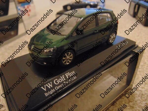 Minichamps vw golf plus dark green 2004 1:43 400054301