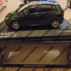Minichamps vw golf plus dark green 2004 1:43 400054301