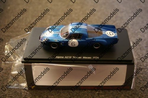 Spark alpine a210 macau 1966 mauro bianchi 1:43 resin 43mc66