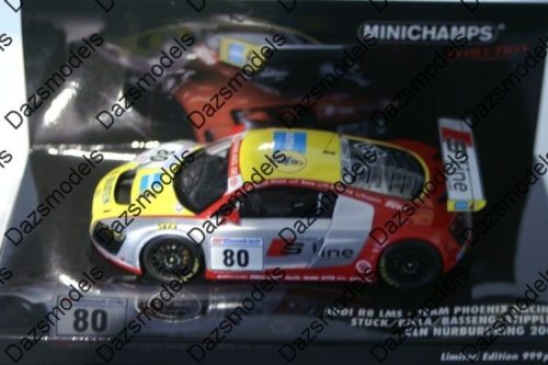 Minichamps audi r8 lms 24h nurburgring 2009 stuck 1:43 437091980