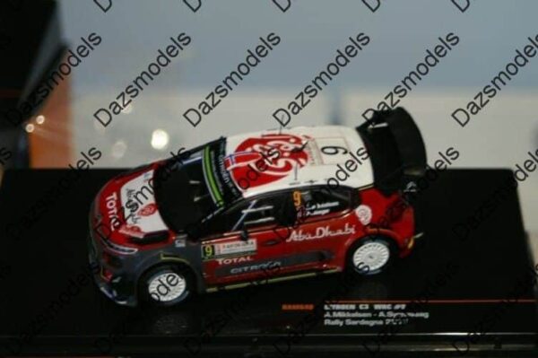 Ixo citroen c3 rally sardegna 2017 a.mikkelson diecast 1:43 ram640