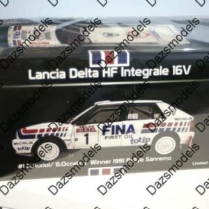 Sunstar lancia delta hf integrale 16v 1991 sanremo d.auriol 1:18 scale 3119