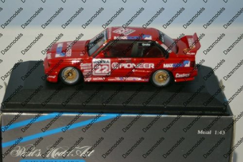 Minichamps bmw m3 dtm 1990 team valier grohs 1:43 diecast nr 2040