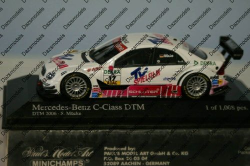 Minichamps mercedes c class dtm 2006 s.mucke1:43 diecast 400 063517