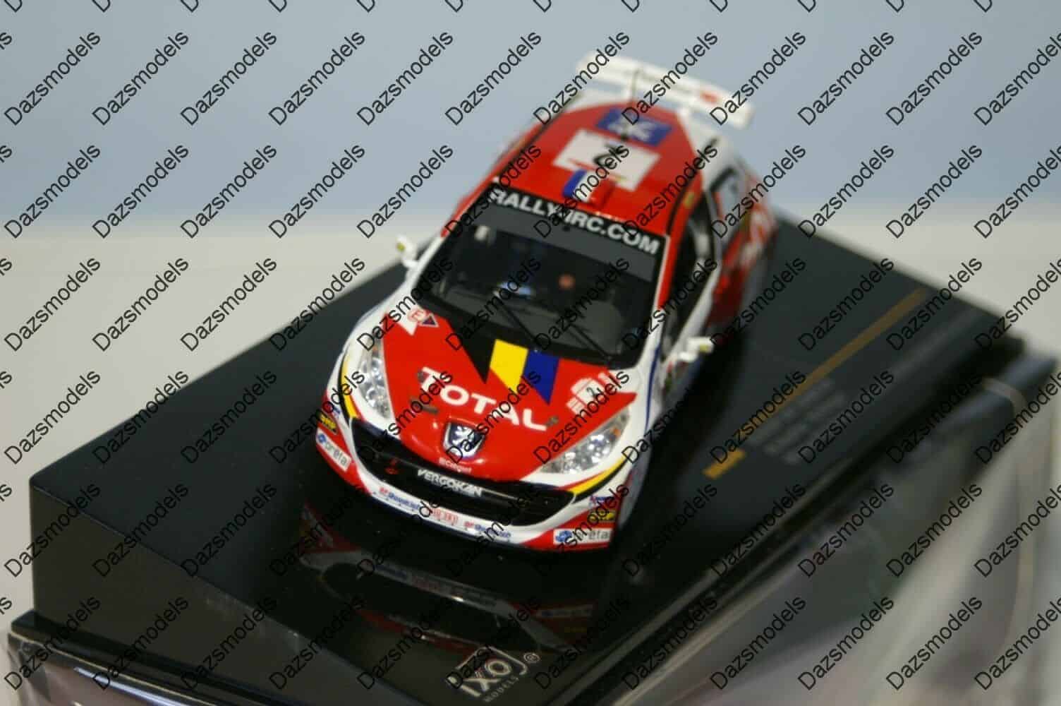 Peugeot 207 S2000 Vouilloz Vainqueur Rally Madère 2008 IXO Ref RAM348