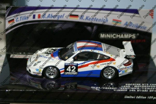 Minichamps porsche 911 gt3 cup 2009 tilke 437 096942 1:43 diecast