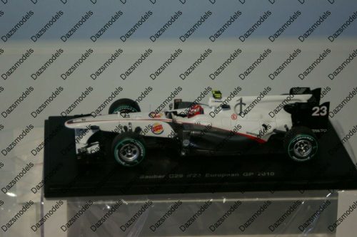 Spark sauber c29 no.23 european gp 2010 k.kobayashi 1:43 scale diecast