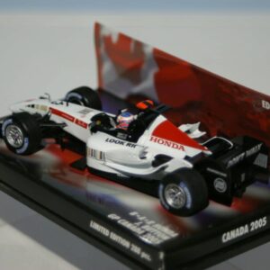 Minichamps b.a.r honda g.p canada 2005 j.button 400 050073c diecast 1:43