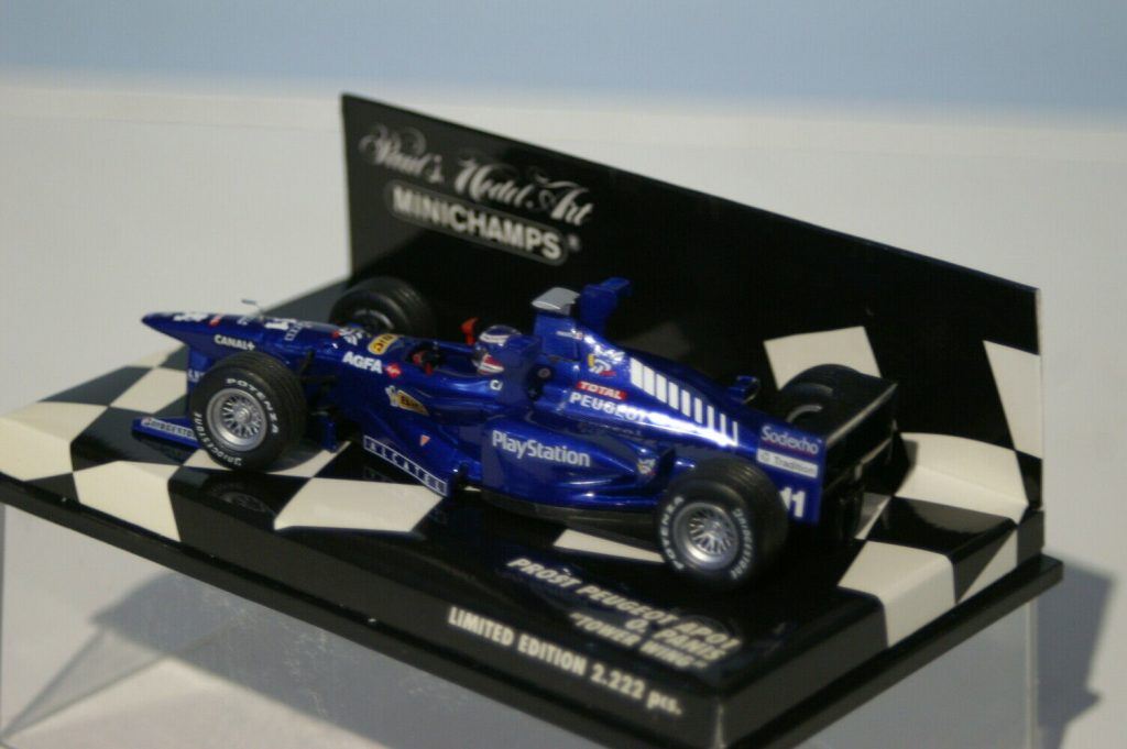 Miniature Peugeot AP01 – Formule 1 Prost – Minichamps – État Neuf