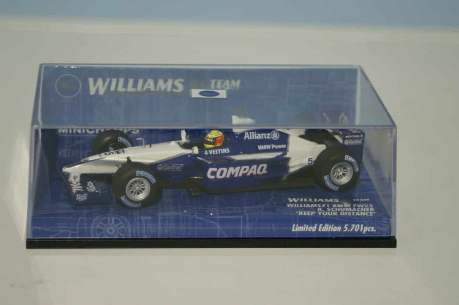 Minichamps Williams F1 BMW F23 R.Schumacher 1:43 400 010125 1:43 Diecast