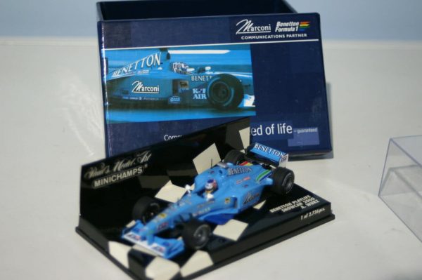 Minichamps benetton playlife showcar 2000 a.wurz 430 000082 in 1:43 scale