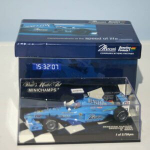 Minichamps benetton playlife showcar 2000 a.wurz 430 000082 in 1:43 scale