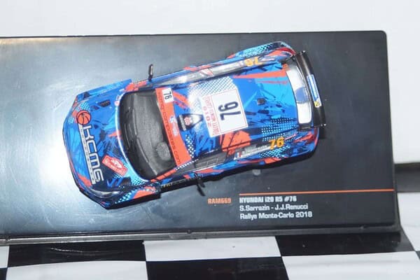 Ixo hyundai i20 r5 monte carlo 2018 sarrazin 1:43 diecast ram669