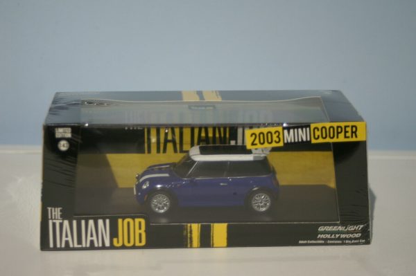 Bmw mini cooper 2003 italian job greenlight 1:43 diecast 86546
