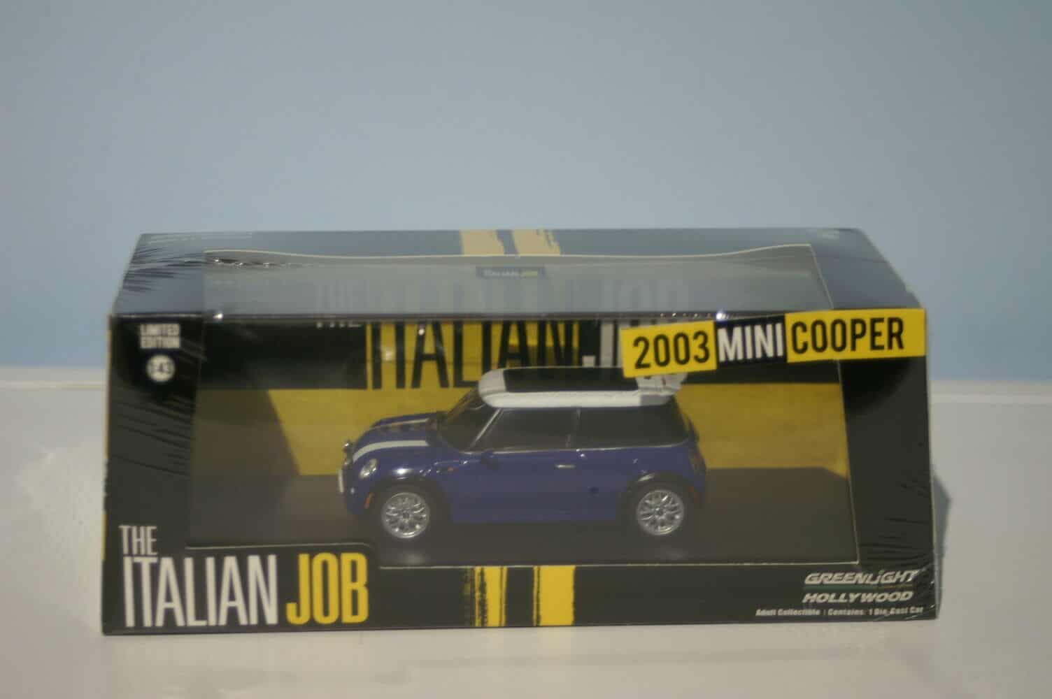 Bmw mini cooper 2003 italian job greenlight 1:43 diecast 86546