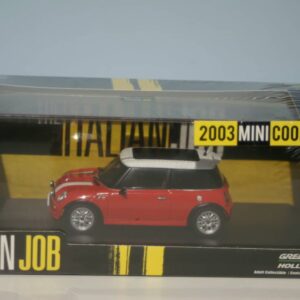 Bmw mini cooper 2003 italian job red greenlight  1:43 diecast 86547