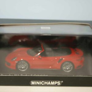 Minichamps porsche 911 turbo cabriolet 2016 red 1:43 410 067180