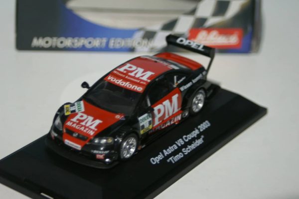 Schuco opel astra v8 coupe p.m.magazine 2003 t.scheider diecast ltd 04886 1:43