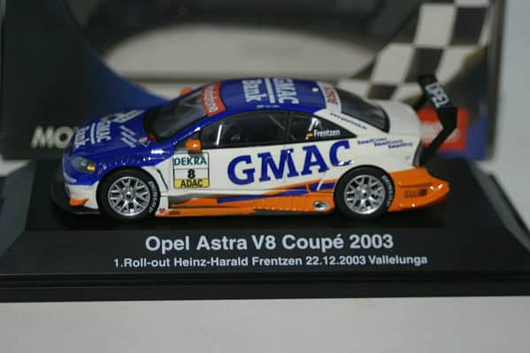 Schuco opel astra v8 coupe gmac 2003 roll out diecast ltd 04890 1:43