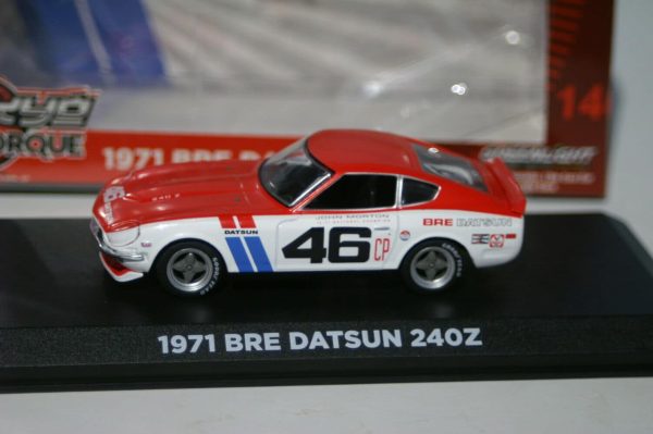 Greenlight bre datsun 240z tokyo torque 1971 greenlight 1:43 diecast 86334
