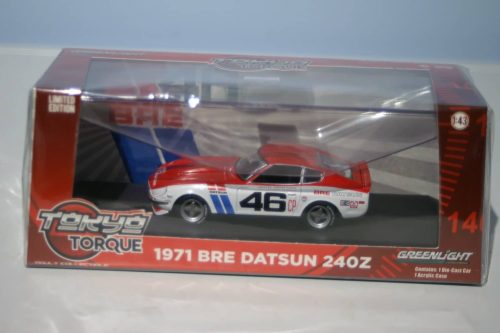 1971 bre datsun 240z tokyo torque greenlight  1:43 diecast 86334