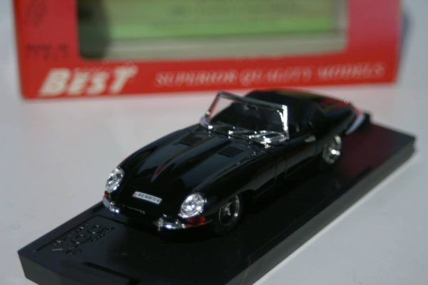 Model best jaguar tipo e spyder guida sx black 1:43 diecast 9027