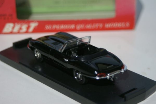 Model best jaguar tipo e spyder guida sx black 1:43 diecast 9027