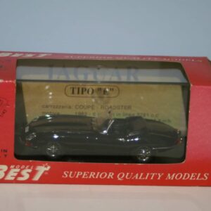 Model best jaguar tipo e spyder guida sx black 1:43 diecast 9027
