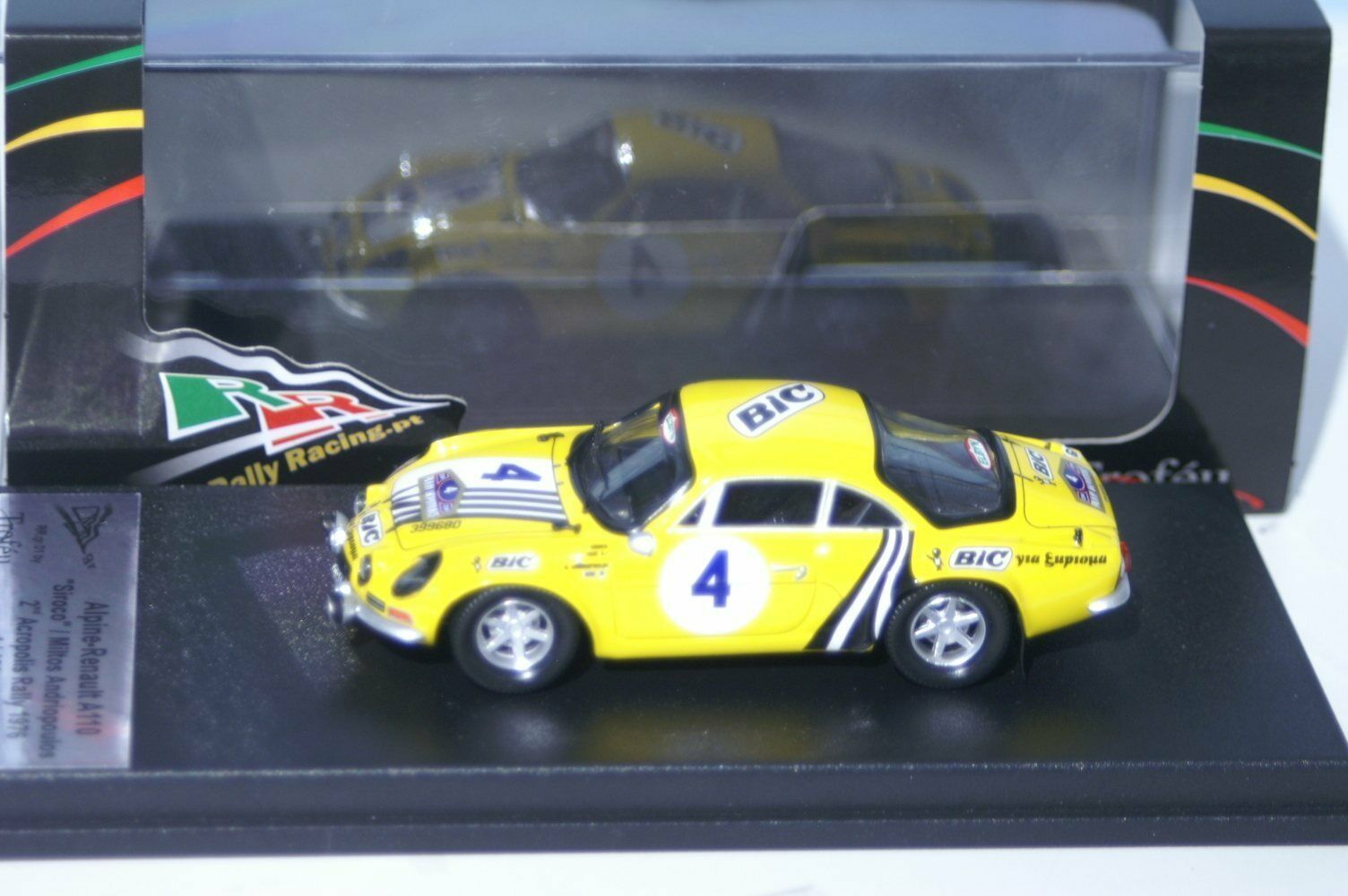 Modellino Spark Alpine Renault A110 1975 Acropolis N.9 Siroco - Scala 1/43 Trofeu