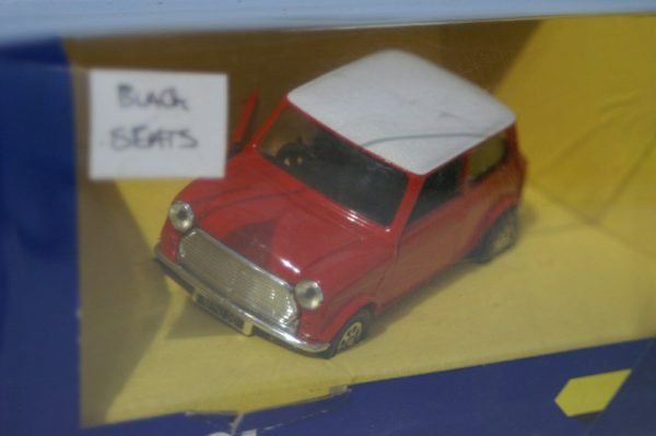 Corgi mini 30th anniversary flame red c330/4 @ 1:36 scale, black seats