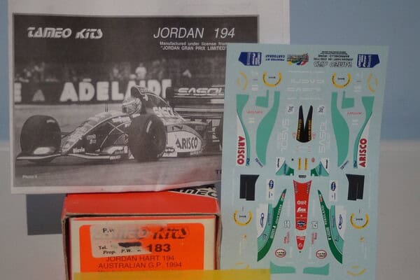 Tameo kits jordan peugeot 197 monaco g.p. 1997 1:43 tmk 243