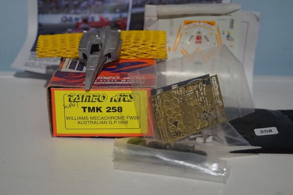 Tameo kits williams mecachrome fw20 australian g.p. 1998 1:43 tmk 258