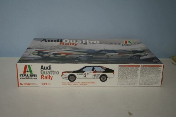 Italeri audi quattro 1:24 model kit monte carlo rallye 1981 mikkola 3642