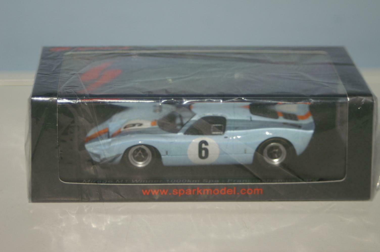 Spark 1:43 Mirage M1 #6 Winner 1000km Spa 1967 Ickx