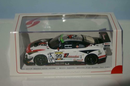 Spark nissan gt-r nismo gt3-gtnet motorsports- winner fuji super tec 24h 2018 sj067 1:43 scale resin