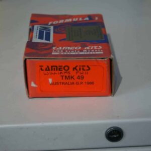 Tameo kits williams fw11 australia g.p. 1986 1:43 tmk 49