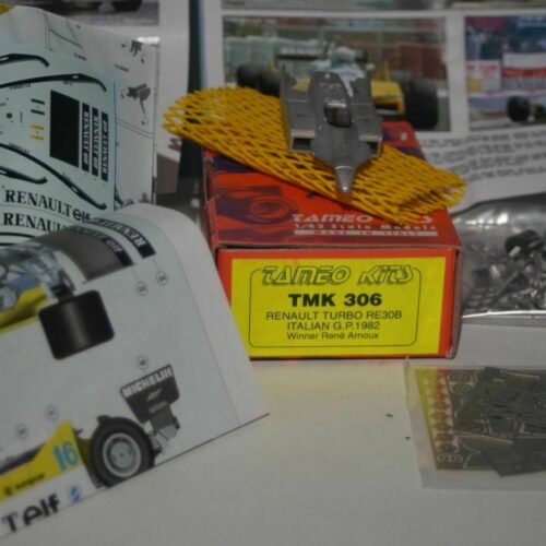 Tameo kits Renault Turbo RE30B Italian G.P. 1982 winner Rene Arnoux 1:43 TMK 306