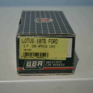 Bbr promotion lotus 107 b ford g.p. sud africa 1993 kit 1:43 met 05