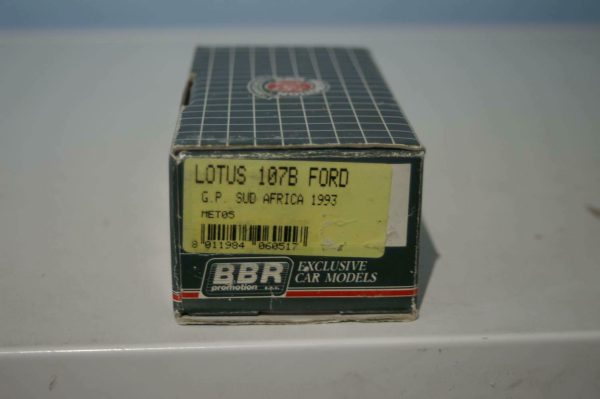 Bbr promotion lotus 107 b ford g.p. sud africa 1993 kit 1:43 met 05