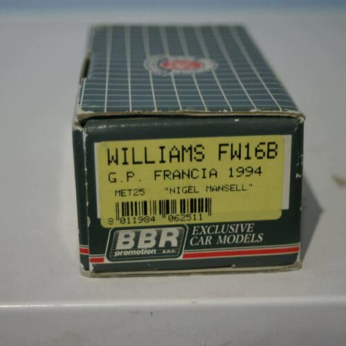 BBRpromotionwilliamsfwbg.p.francia&#;nigelmansell&#;KIT:MET