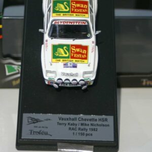 Trofeu vauxhall chevette hsr rac rally 1982 t.kaby rr.uk 44 1:43 diecast