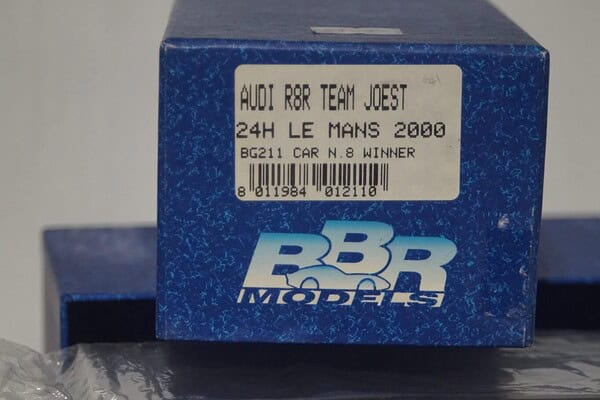 Bbr models audi r8r team joest 24h le mans 2000 car no 8 winner 1:43 bg211