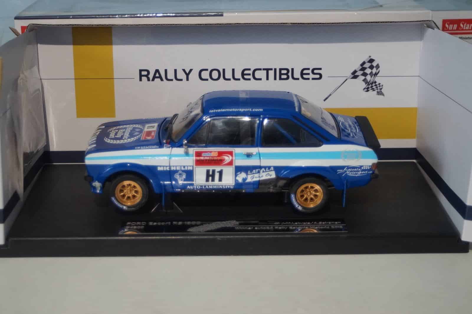 SunStar Ford Escort RS1800 Mk2 winner auto24 rally estonia historic 2012 4500 1:18 Scale