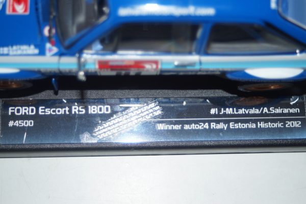 SunStar Ford Escort RS1800 Mk2 winner auto24 rally estonia historic 2012 4500 1:18 Scale