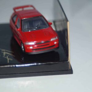 Microchamps ford escort cosworth red 1:64th 510641106 and ford escort rs cosworth broucher in german