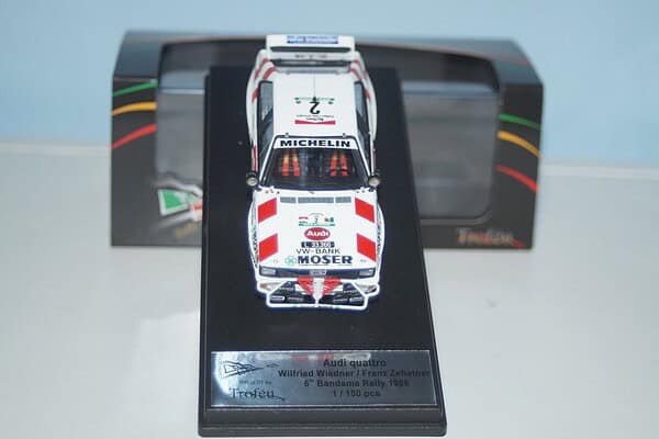 Trofeu audi quattro bandama rally 1986 w.wiedner 1:43rd scale rr.ci01